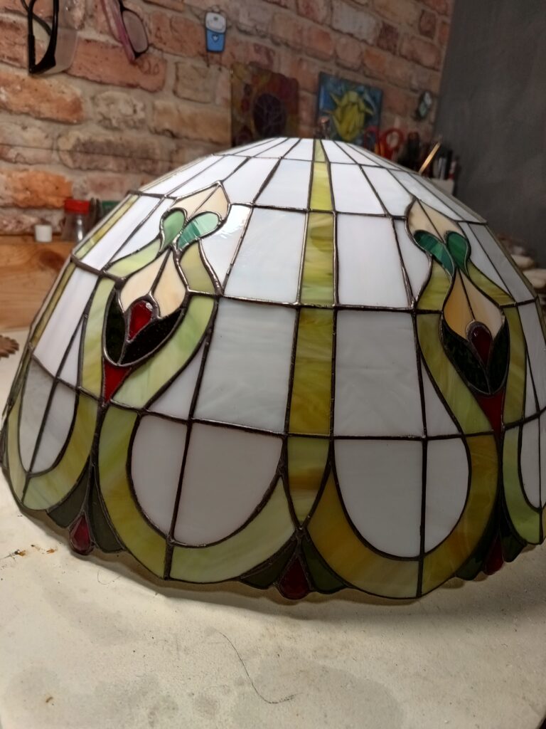 renowacja lamp witrażowych - efekt po